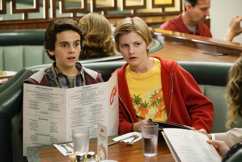 Jack Dylan Grazer as Young Alex and Christopher Paul Richards as Justin (Photo: Robert Voets/CBS)
